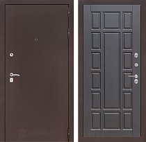 LABIRINT Входная металлическая дверь CLASSIC антик медь панель №12 венге