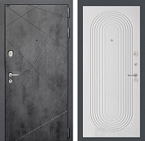 LABIRINT Входная металлическая дверь Лофт панель №33 цвет белый софт