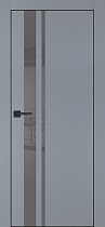 Profilo Porte модель PX-16 кромка чёрная с 4-х сторон цвет Серый матовый стекло лакобель серый