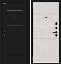 Входная Дверь модель Граффити-1 Инсайд/SBlack цвет Букле черное/Look Art