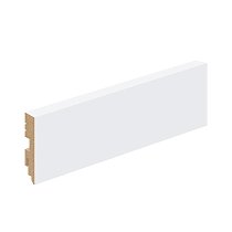 Браво Плинтус Тип-0 70х16х2400 мм White Silk 1 шт.