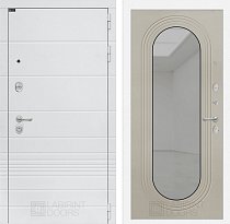 LABIRINT Входная металлическая дверь Трендо панель Зеркало Дольче цвет цвет капучино
