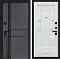 LABIRINT Входная металлическая дверь EvoLAB панель №12 цвет белое дерево