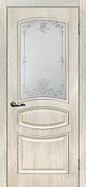 Дверь МариаМ Сиена-5 Дуб седой стекло контур серебро