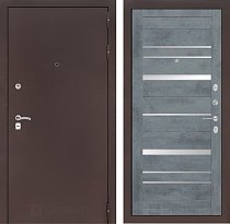 LABIRINT Входная металлическая дверь CLASSIC антик медь панель №20 бетон тёмный