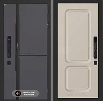 LABIRINT Входная металлическая дверь Лаб-3 Смарт панель №9 цвет капучино