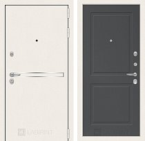 LABIRINT Входная металлическая дверь LINE WHITE панель 11 графит soft
