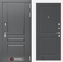 LABIRINT Входная металлическая дверь Платинум панель 11 графит soft