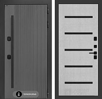 LABIRINT Входная металлическая дверь с терморазрывом Термолаб 1 тепло панель №1 цвет белёный дуб