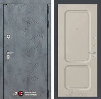 LABIRINT Входная металлическая дверь Бетон панель №9 цвет капучино