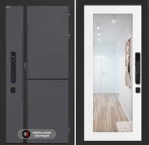 LABIRINT Входная металлическая дверь Лаб-3 Смарт панель №18 цвет белое дерево