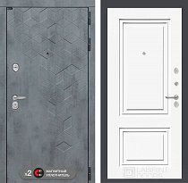 LABIRINT Входная металлическая дверь BETON панель №26 эмаль белая