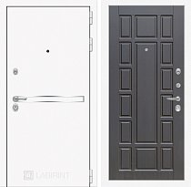 LABIRINT Входная металлическая дверь Лайн Вайт панель №12 цвет венге