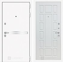 LABIRINT Входная металлическая дверь Лайн Вайт панель №12 цвет белое дерево