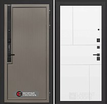 LABIRINT Входная металлическая дверь Лаб-1 Про панель №21 цвет белый софт