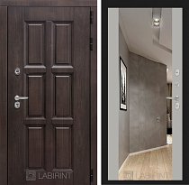 LABIRINT Входная металлическая дверь Лондон панель Зеркало Максимум грей soft