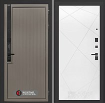 LABIRINT Входная металлическая дверь Лаб-1 Про панель №24 цвет белый софт