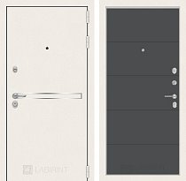 LABIRINT Входная металлическая дверь LINE WHITE панель №13 графит soft