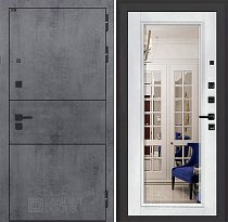 LABIRINT Входная металлическая дверь Инфинити панель Зеркало Фацет цвет белый софт