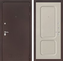LABIRINT Входная металлическая дверь Классик антик медь панель №9 цвет капучино