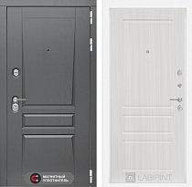 LABIRINT Входная металлическая дверь Платинум панель №3 сандал белый