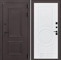 LABIRINT Входная металлическая дверь Полярис Лайт панель №23 цвет белый софт
