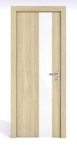 Линия Дверей Шумоизоляционная дверь 42 Дб модель 604 цвет Дуб светлый стекло лакобель белый