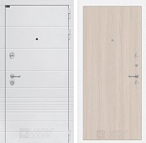 LABIRINT Входная металлическая дверь Трендо панель №5 цвет ясень светлый