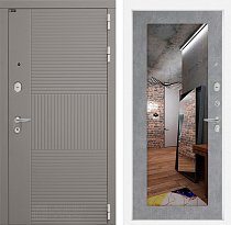 LABIRINT Входная металлическая дверь Форма панель №18 цвет бетон светлый