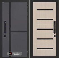 LABIRINT Входная металлическая дверь Лаб-3 Смарт панель №1 цвет белёный дуб