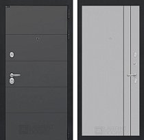 LABIRINT Входная металлическая дверь Арт Графит панель №10 цвет серый софт рельеф