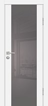 Дверь Profilo Porte Серия P-7 цвет Белый стекло серый лакобель