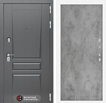 LABIRINT Входная металлическая дверь Платинум панель №24 бетон светлый