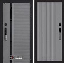 LABIRINT Входная металлическая дверь Пиано Смарт 2.0 панель №29 цвет серый софт рельеф