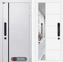 LABIRINT Входная металлическая дверь Роял Смарт панель №19 цвет белый софт
