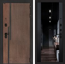 LABIRINT Входная металлическая дверь Karmina панель Зеркало Максимум цвет чёрный кварц
