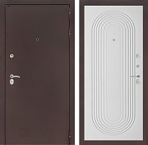 LABIRINT Входная металлическая дверь Классик антик медь панель №33 цвет белый софт