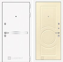 LABIRINT Входная металлическая дверь Лайн Вайт панель №23 цвет ванилла веллюто