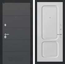 LABIRINT Входная металлическая дверь Арт Графит панель №9 цвет белый софт