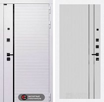 LABIRINT Входная металлическая дверь Роял панель №10 цвет белый софт рельеф