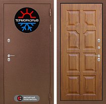 LABIRINT Входная металлическая дверь ТЕРМО панель №17 Голден ОАК