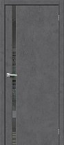 Дверь Браво модель Браво-1.55 цвет Slate Art/Mirox Grey