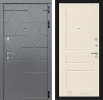 LABIRINT Входная металлическая дверь Cosmo панель №3 цвет кремовый софт