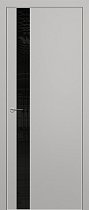 ZaDoor Квалитет модель K3 Alu цвет матовый серый стекло лакобель чёрный