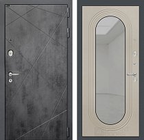LABIRINT Входная металлическая дверь Лофт панель Зеркало Дольче цвет капучино