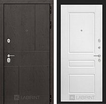 LABIRINT Входная металлическая дверь URBAN панель 3 белый soft