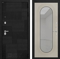 LABIRINT Входная металлическая дверь Пазл панель Зеркало Дольче капучино