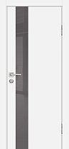 Дверь Profilo Porte Серия P-10 цвет Белый стекло серый лакобель