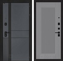 LABIRINT Входная металлическая дверь EvoLAB панель №30 цвет серый софт рельеф