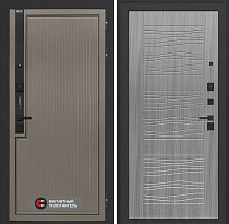 LABIRINT Входная металлическая дверь Лаб-1 Про панель №6 цвет сандал серый